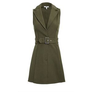 Derek Lam 10 Crosby Army Belted Trench Dress SZ 2